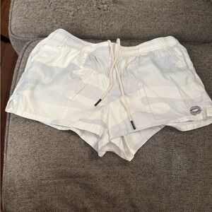 White Camouflage Vixxon Women's Shorts